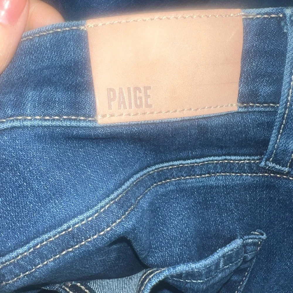 Paige skyline skinni crop jeans